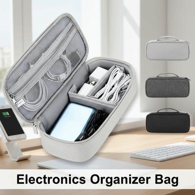 Portable Travel Digital Storage Bag Large Capacity Dust Proof Power Bank Storage Bag Large Shockproof Charger Pouch Organizer