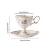 Ceramic Coffee Mug Cappuccino Cup Novelty 220ml,Latte Set,Latte Art with Saucer for