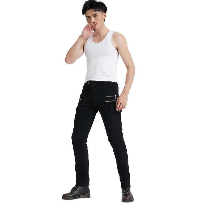 Factory Direct Sales 07 Motorcycle Riding Jeans Men's Straight Loose Motorcycle Anti-fall Off-road Pants Protective Gear
