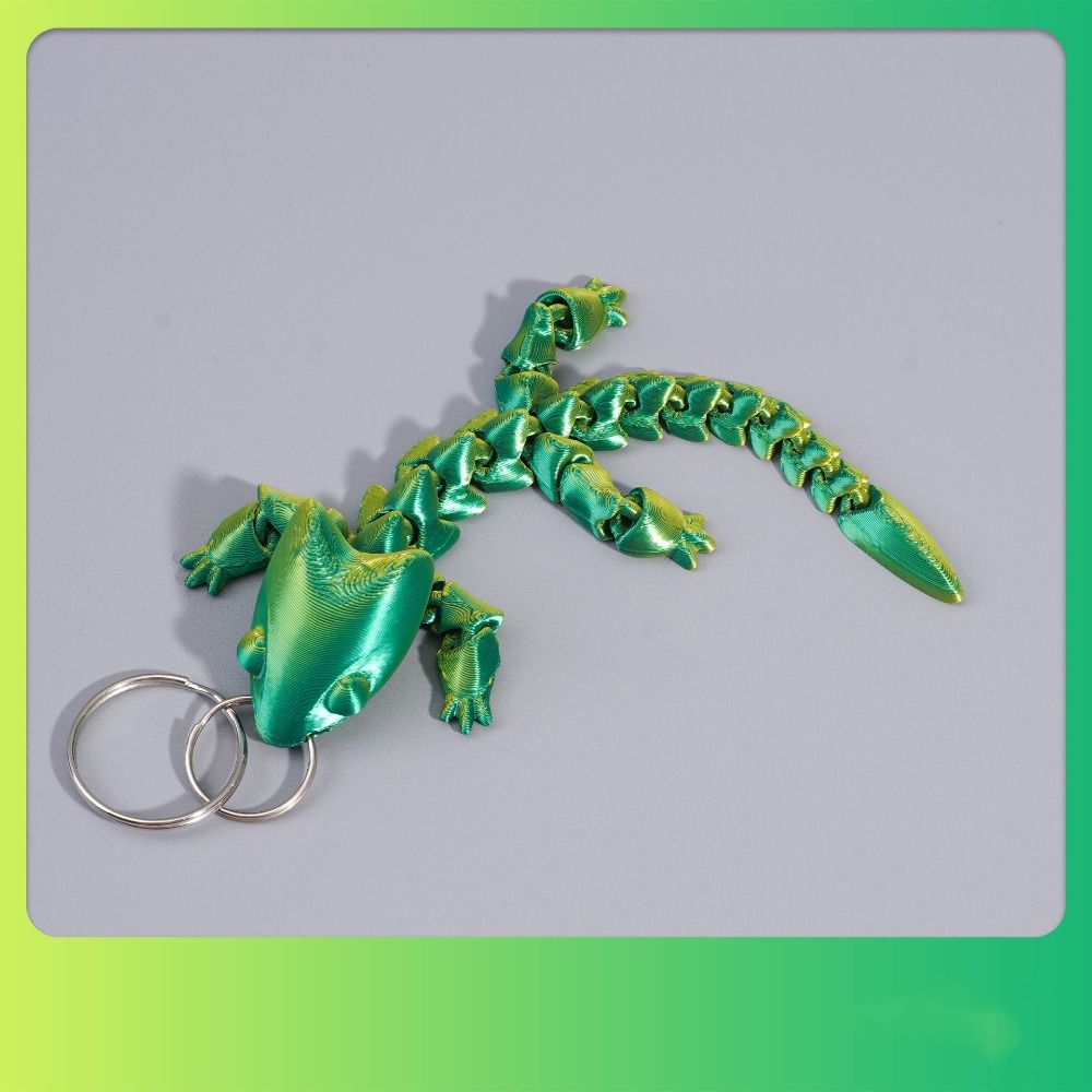 Fidget Toy Adjustable Body Joints Pendant Charms Articulated Dragon Lizard Toy  Kids Toy