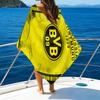 Bvb Soccer Ball Design Printed Beach Towel, Super Soft Microfiber, Perfect Gift Birthday, for Pool, Beach, Travel, for Family and Friends