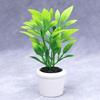 Green Potted Tree Artificial Foliage Miniature For Miniature Dollhouses Decorative Setup Photo Props