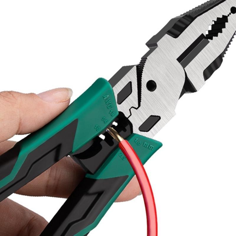 Multifunktionale 8-Zoll-Handzange Abisolierzange Crimpzange Bolzenschneider für Kabelbearbeitung und Haushaltsreparaturen