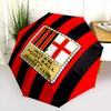 1 PC Automatic Folding Umbrella - AC Milan Pattern, Portable & Foldable Design with 8 Ribs, Christmas Birthday Gifts