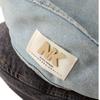 New Blue Denim Beret Women's Summer Autumn Big Head Circumference Showing Face Small Painter Hat Retro Octagonal Hat