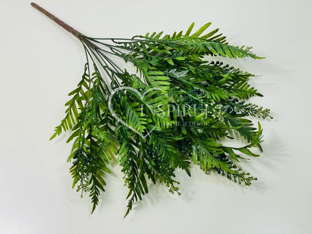 Fern with Inflorescences - Bouquet of Fern Leaves Real Touch 60 Cm