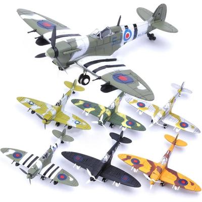 22cm 4D Pasidaryk pats žaislai naikintuvas surinkimo blokeliai pastato modelis lėktuvas karinis modelis ginklai II pasaulinis karas Vokietija BF109 JK uraganas naikintuvas