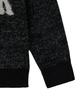 STANDARDERROR 87-Stan192 Pullover Brushed Lettering Jacquard Knit Black