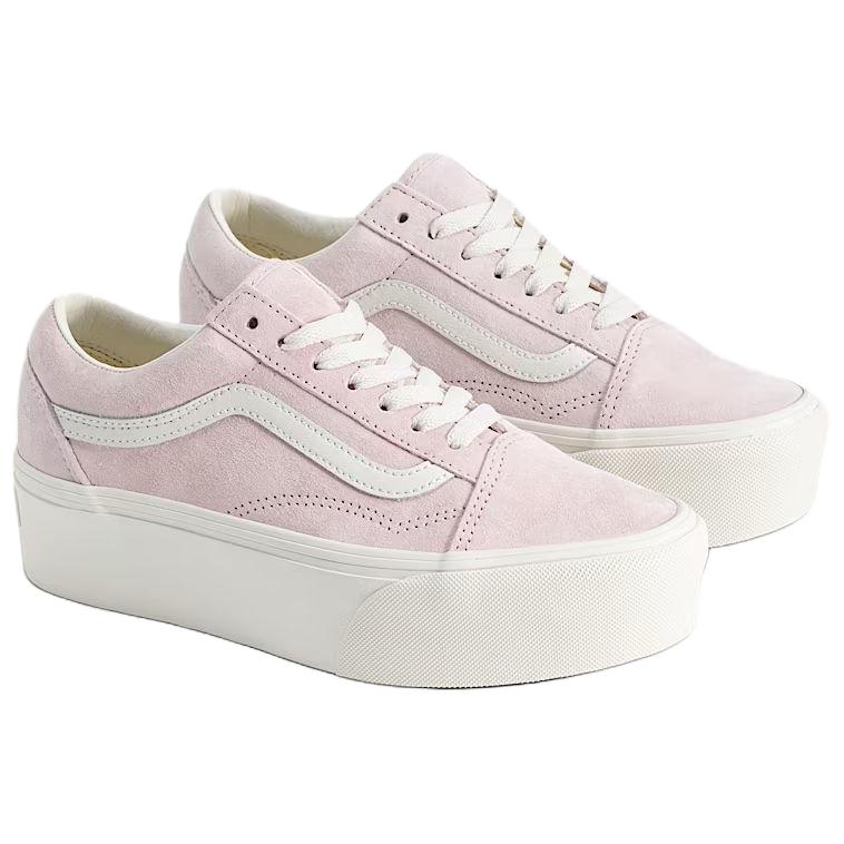 Vans Old Skool Platform Comfortable Fit Skate Shoes Unisex Sneakers Light-Petal-Pink VN0009PZGSF