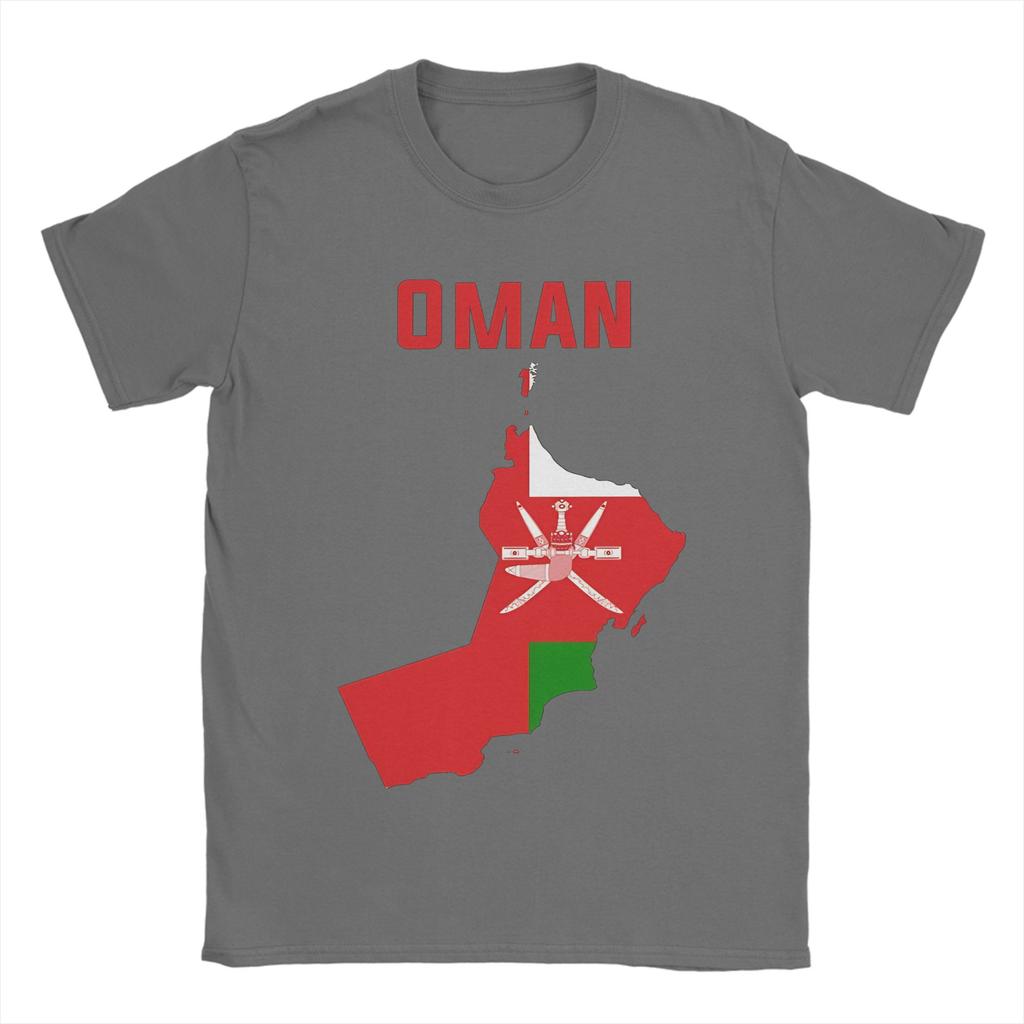 Mens TShirt Oman Map Flag Pride Funny Cotton Tees Short Sleeve Patriotic Omani National Emblem Art T Shirt Crew Neck Clothes