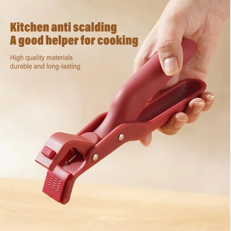 Multi-Purpose Anti-Scald Bowl Holder Clip Solid Color Color Silicone Home Clip Kitchen Scalding Oven Accessories Tool