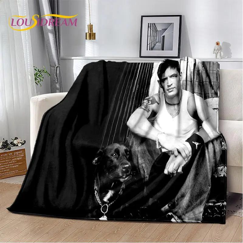 3D Printing Tom Hardy Actor Star Soft Plush Blanket,Flannel Blanket Throw Blanket for Living Room Bedroom Bed Sofa Picnic Cover