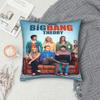 Funda de Almohada Decorativa Suave y Dulce Coche The Big Bang Theory Merch Fundas de Almohada Cuadradas Múltiples Tamaños