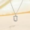 Fashion Shining A-Z Letter Pendant Charm Necklace 26 Initial Alphabet Name Clavicle Chain Party Valentine'S Day Jewelry Gift