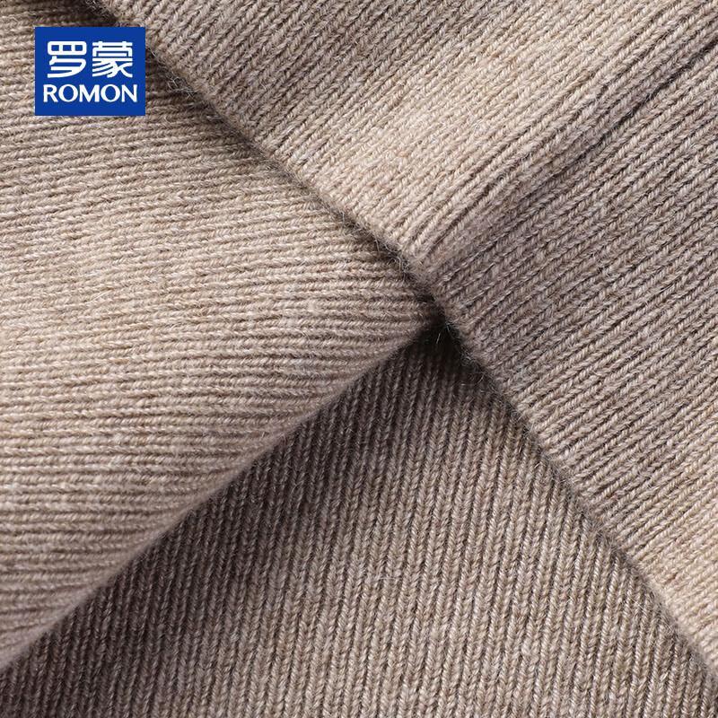 Romon Men's 100% Pure Cashmere Mock Neck Pullover Sweater