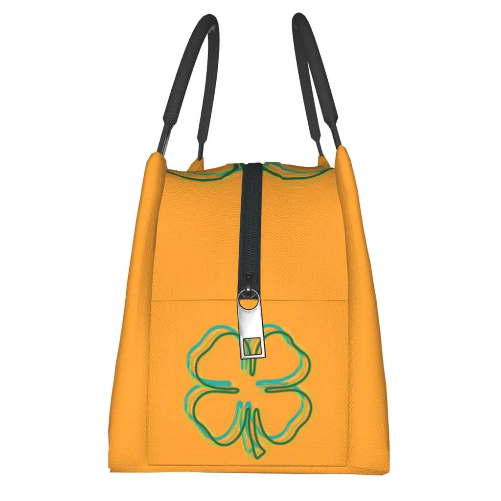 Shamrock Blur Lunch Bag St Patricks Day Cute Lunch Box Outdoor Picnic Insulated Tote Food Bags Oxford Designer Cooler Bag