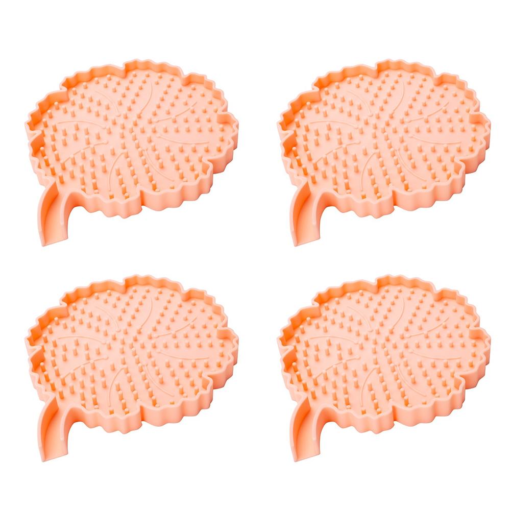4Pcs Silicone Heat Insulation Pads Kitchen Table MATS Anti-heat Pads Bowl MATS Cup MAT For Kitchen And Dining 16.6x14.9cm