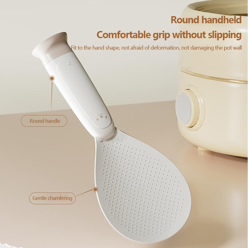 1ks Stojící přísavka Lžíce na rýži Roztomilý medvěd Nepřilnavá lžíce na rýži Do kuchyně Kreativní nepřilnavá rýžová kreslená lžíce na rýži