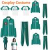3pcs/set Kids Unisex Movie Game Print Long Sleeves Zipper Jacket Coat Trousers Pants Set Outfit Boys Girls Halloween Cosplay Costume