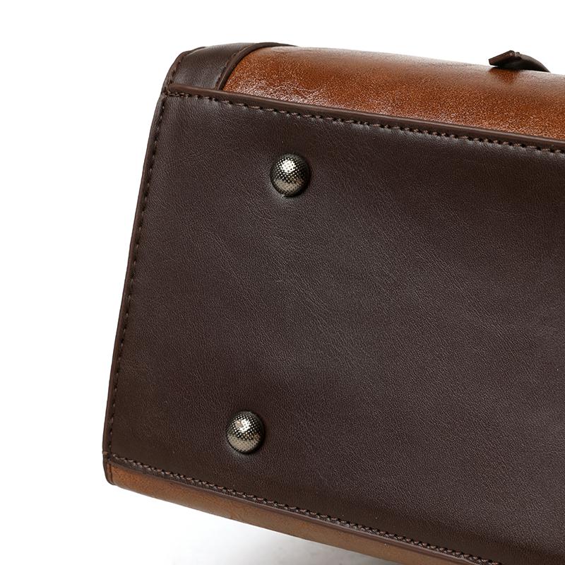 Elegant Faux Leather Tote Bag with Flower Decoration and Adjustable Shoulder Strap