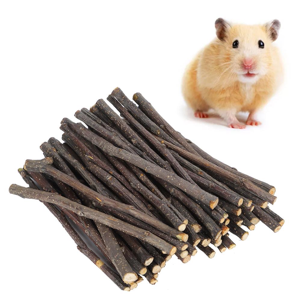 200G Pet Hamster Natural Applesticks Chew Toys Molar Teeth Toy for Rabbits Hamster