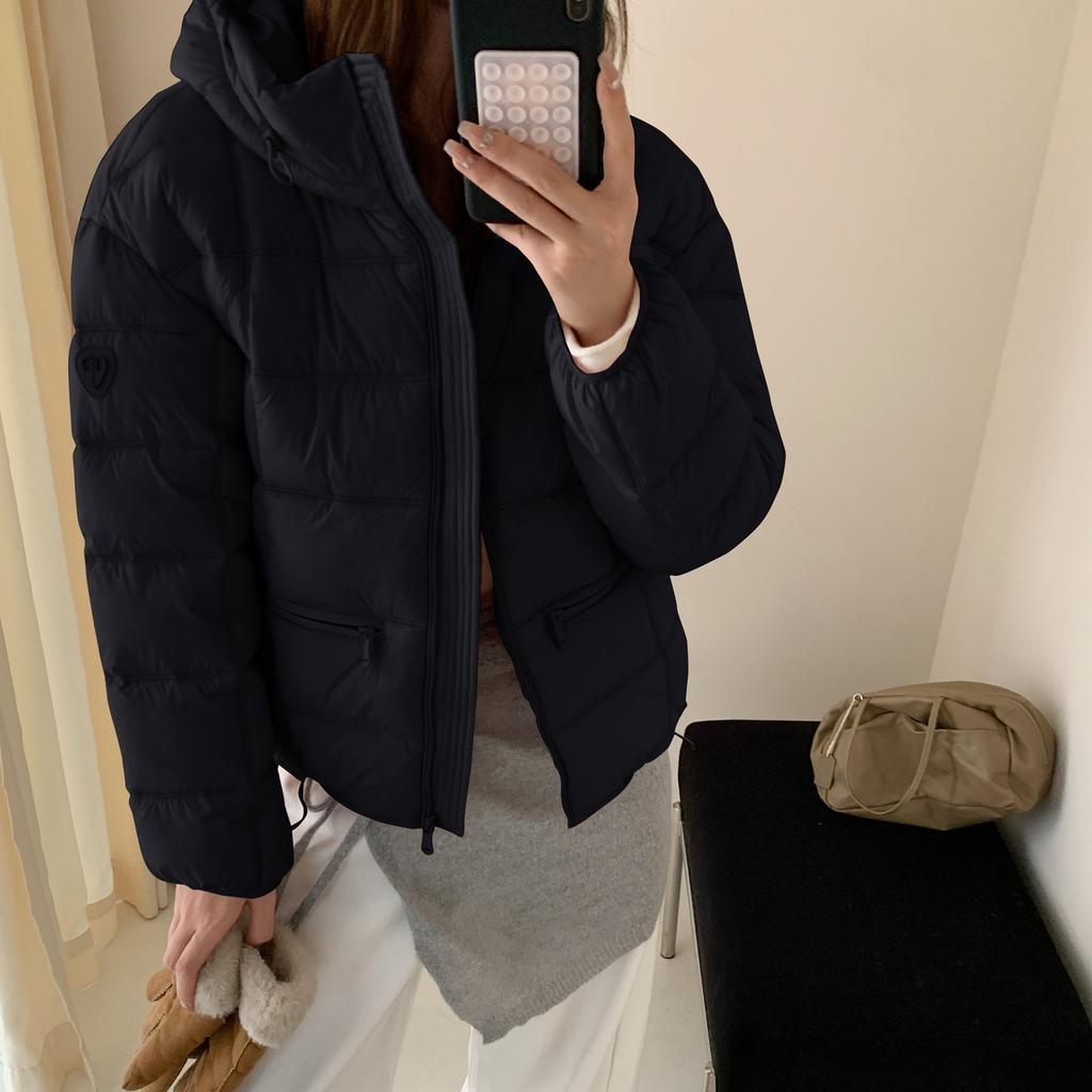 Padded clothes women's short padded jackets winter new hooded warm small thickened padded jackets