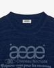 Eiieii Web Logo Knit Pullover [Blue]