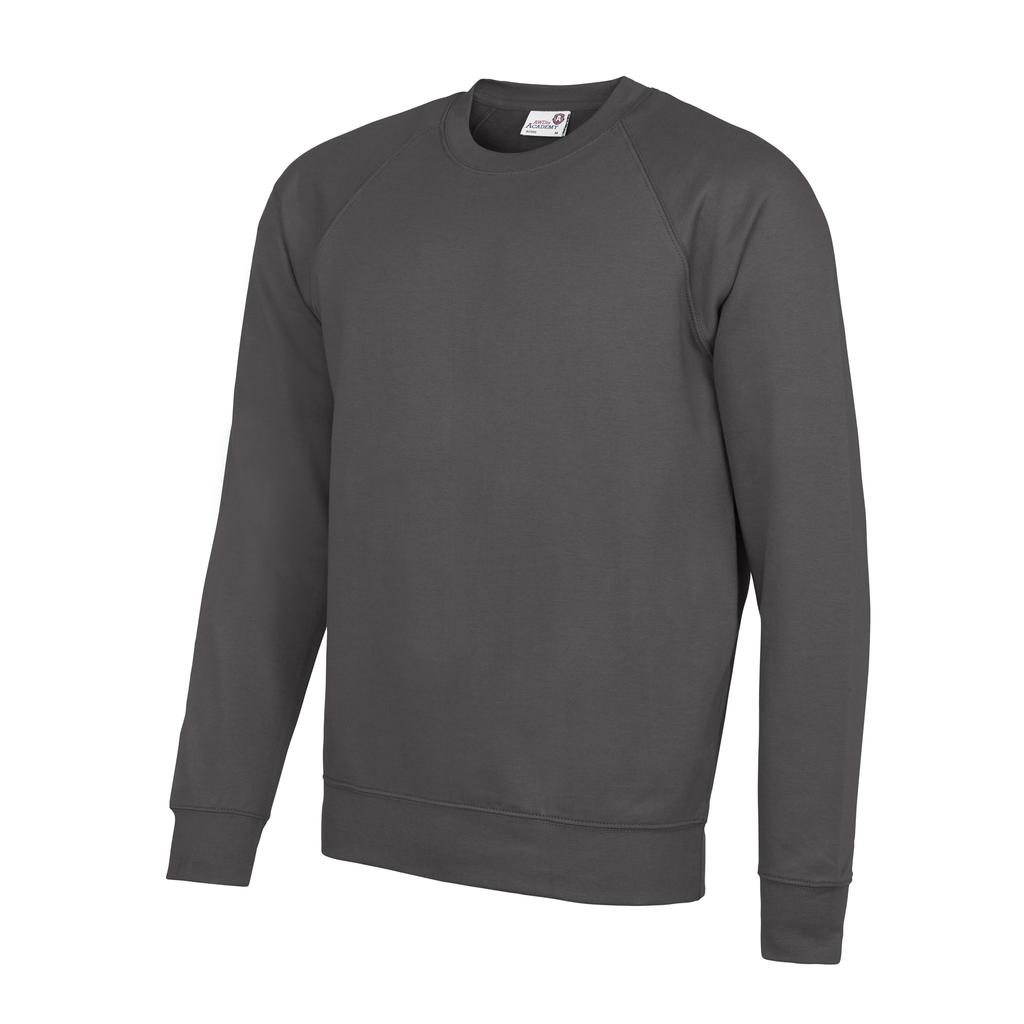 Awdis Academy Herren-Raglan-Sweatshirt mit Rundhalsausschnitt