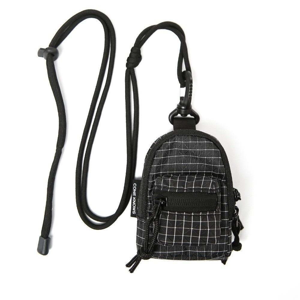 

Storage Bag Ins-style Neck Pouch Versatile Portable Coin Purse Gender-neutral Trendy Mini Bag Daily Use чёрный