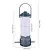 Pet Bird Feeder Outdoor Hanging Pet Food Dispenser Multiple Holes Bird Feeder Automatic Foot Feeding Tool for Flying Animals
