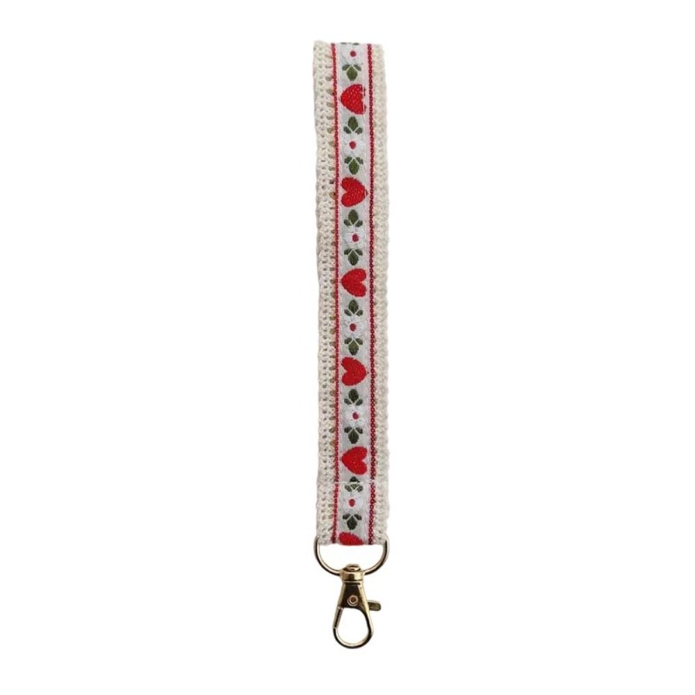 

Anti-Lost Lace Wrist Strap Colourful Flower Keychain Sweet Bag Braided Rope Girls Style 6