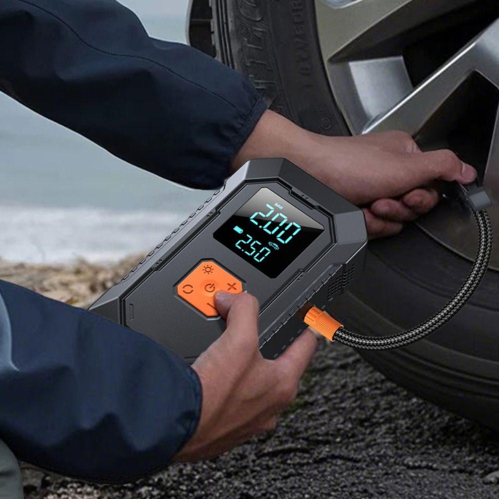 with Air Pump Auto Tire Inflator 4 in 1 Electric Air Pump Professional Car Jump Starter