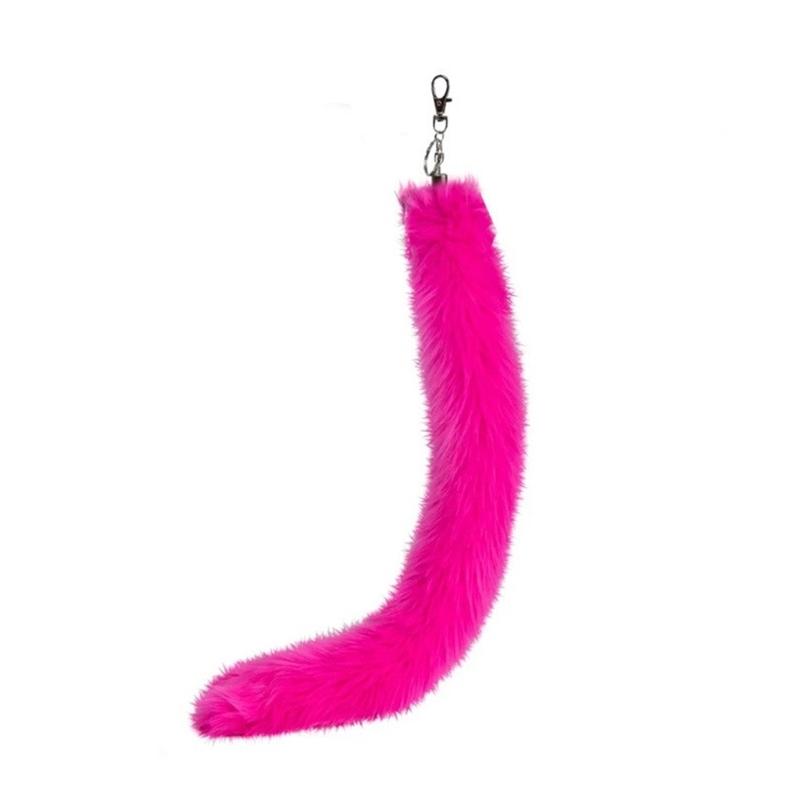 Faux Furs Foxes Tail Keychain Furs Foxes Tail Keyring Handbag Hangings Charms
