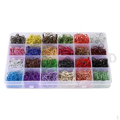 1200pcs Bulb Gourd Shape Safety Pins Knitting Stitch Marker Sewing Supplies