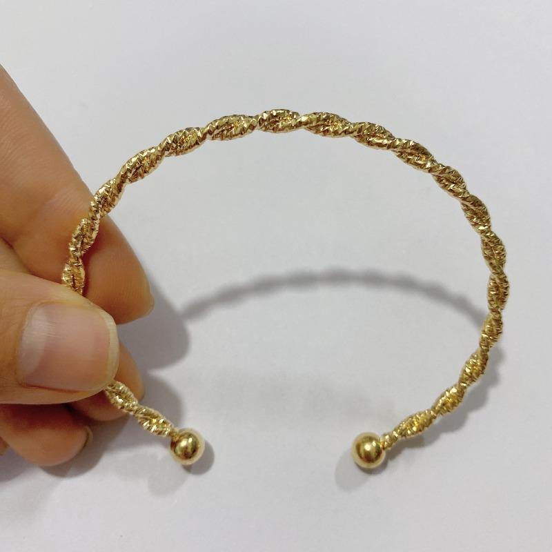

Hot-selling braided bangle, open-end metal minimalist women s bracelet, exquisite bracelet