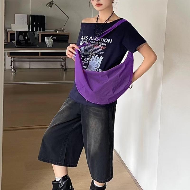 Single-shoulder Dumpling Bag for Women Lightweight and Sporty Crossbody Bag Casual and Minimalist Tote Bag