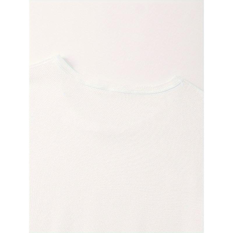 Europäische Größe Kalifornien 1991 Print Rundhals-T-Shirt, Lässiges Kurzarm-T-Shirt für Frühling & Sommer, Damenbekleidung