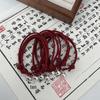 Red String Jingle Bell Bracelet - Wine Red, Unisex: Perfect for Couples, Best Friends, and Students. Simple yet Elegant Design.