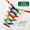 NEW Colourful Elastic Laces Sneakers Lock No Tie Shoelaces Kids Adult 8mm Wide Flat Shoelace Without Ties Shoes Accessories