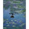 1pc Frameless Claude Monet Artworks Interesting Cute Black Cat Lotus Pond Poster Canvas Paintings for Living Room Home Decor