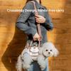 Dog Full Body Lift Harness for Small Dogs, Hands-Free Yorkie Carrier with Treat Bag, Adjustable & Breathable – Beige
