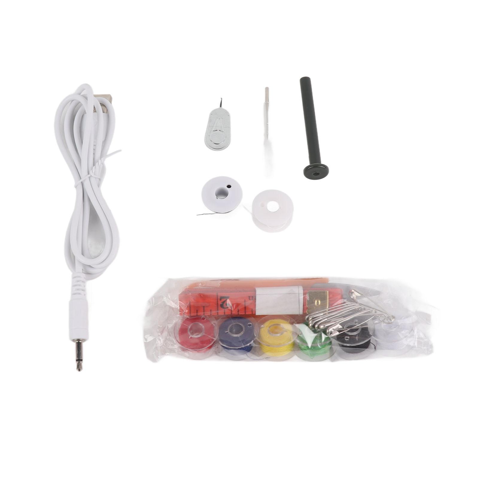 

Handheld Sewing Machine Red Lightweight Portable ABS Stainless Steel Electric Sewing Machine for