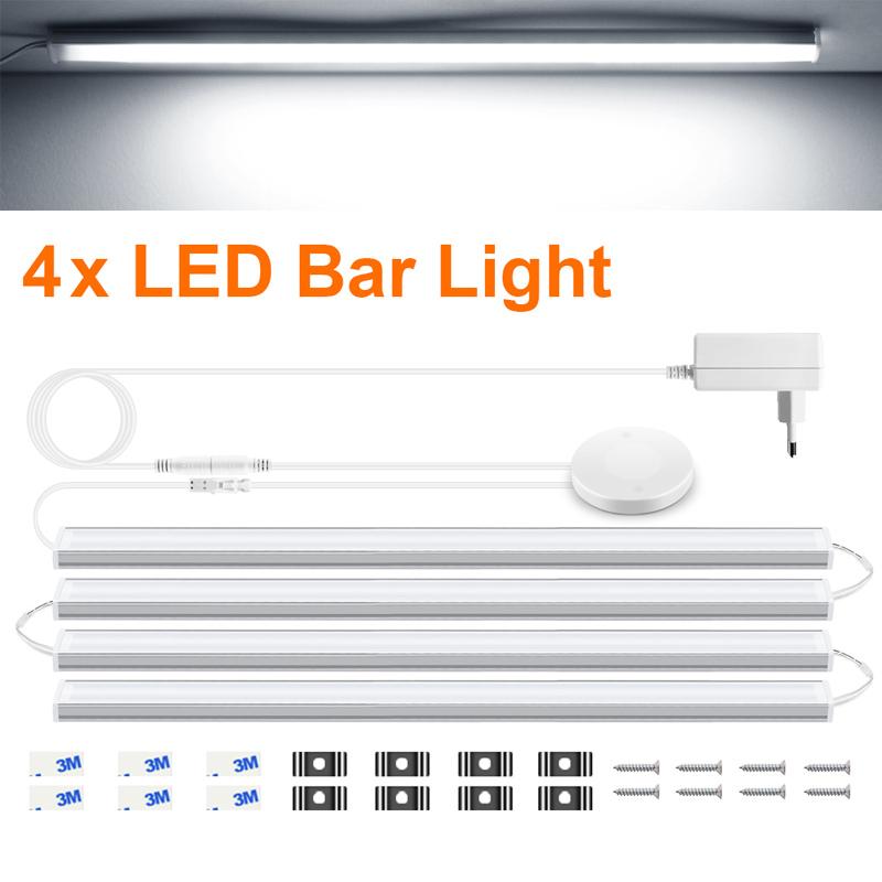 

Алюминиевый профиль, светодиодный светильник, трубка 12 В с проницаемой деревянной доской, 25 мм, сенсорный датчик, диммер, DIY, настенный светильник для кухонного шкафа 30CM