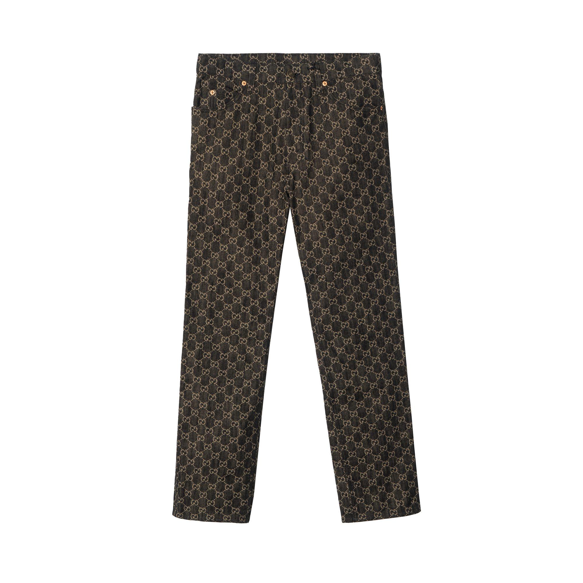 GUCCI Jeans Men`s Black Moderate Straight