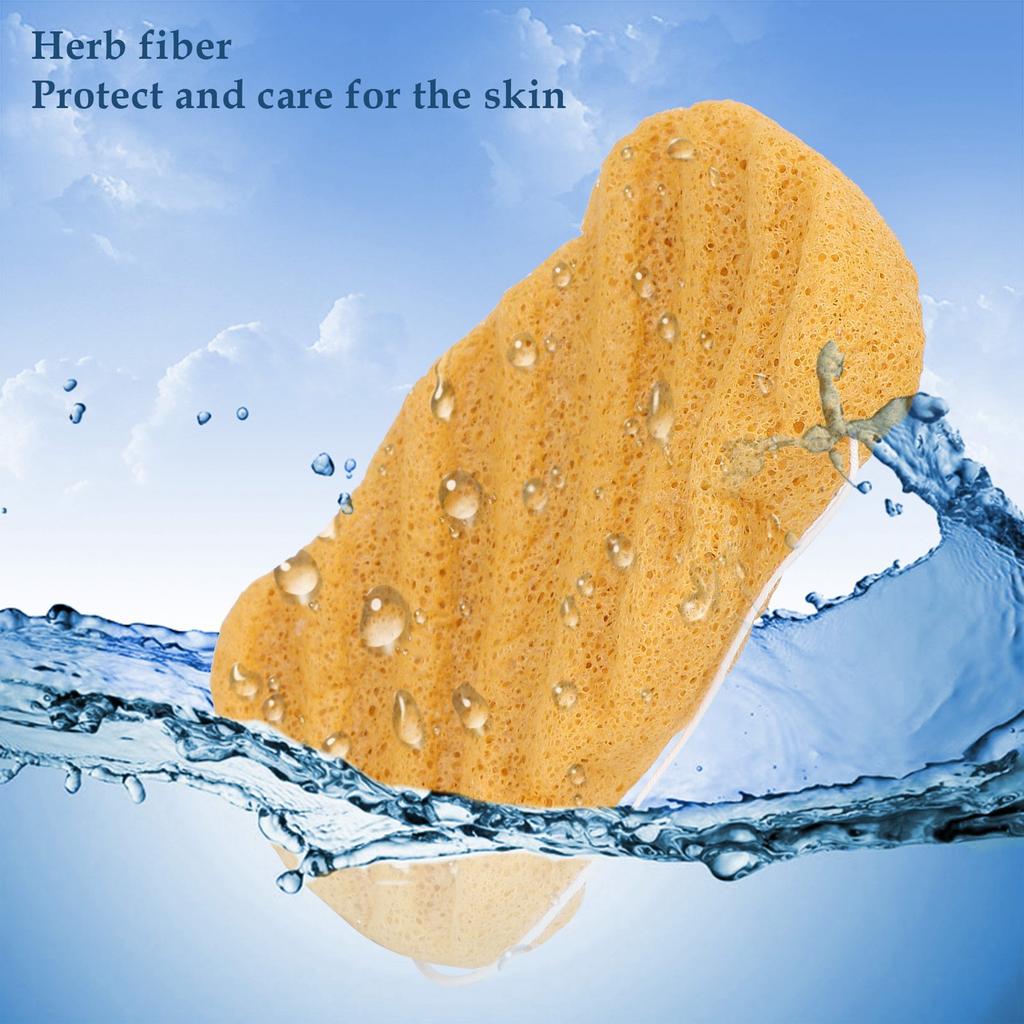 Plant Facial Sponge Washable Reusable Portable Face Clnsing Exfoliating Bath Puff