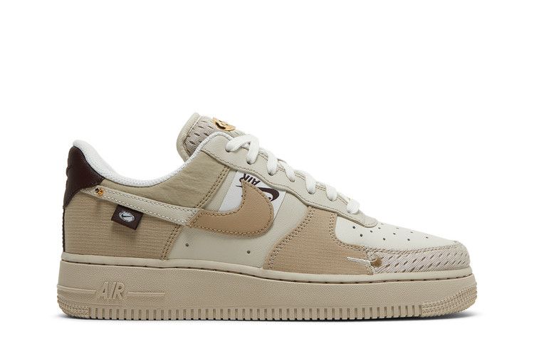 Women's Sneakers Nike Air Force 1 Low Bling (2022) (Women's) Tan/Cream/Metallic Gold