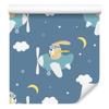 Rabbits In Airplanes Wallpaper for Living Room and Bedroom 50x1000