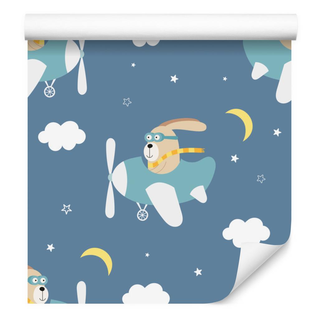 Rabbits In Airplanes Wallpaper for Living Room and Bedroom 50x1000