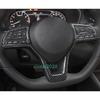 Carbon Fiber Inner Steering Wheel Button Cover Trim For Nissan Altima -