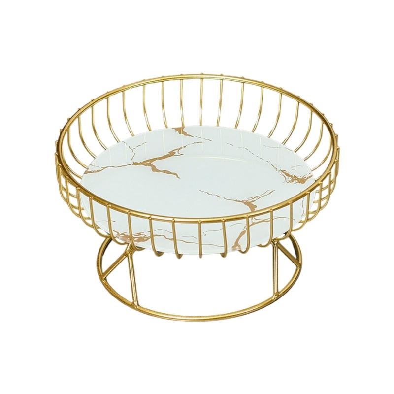 

Metal Wire Fruit-Basket Fruit Bowl Modern Fruit-Basket for Vegetable-Snack-Countertop Metal Fruit Tray Table-Centerpiece белый